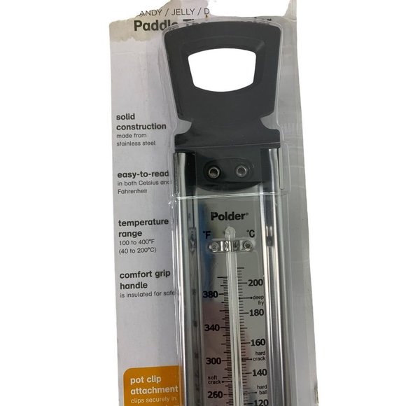 Polder Paddle Thermometer Candy Jelly Deep Fry THM-515 Pot Clip - Picture 4 of 8